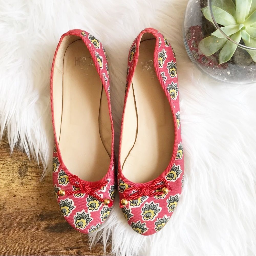 Hegos floral flats w/ vibram sole
